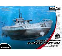 Meng-Model WB-003 - Warship Builder- U-Boat Type VII (Cartoon Model)- New