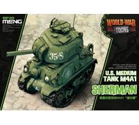 Meng Model WWT-002 1:Egg scale World War Toons Sherman U.S. Medium Tank M4A1