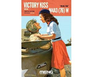 Meng Models Ltd Ed 1:35 'Victory Kiss' M4A3 (76) W Sherman U.S. Tank Model Kit