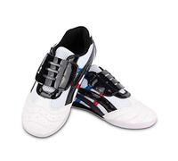 meng Taekwondo Shoes, Kung Fu Tai Chi Shoes Martial Arts Sneaker Boxing Karate Black Stripes Sneakers Lightweight Shoes for Adults and Kids (Color : White, Size : 33)