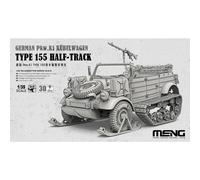 Meng VS-018 German Pkw.K1 Kubelwagen Type 155 Half-Track 1:35 Model Kit