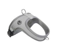 Mengbei tribe Dog Harness, No Pull Saddle Style pet Harness,Soft Ventilate Mesh, Adjustable, Reflective - for Medium, Small Dogs and Cats - Easy Walk Harness with 2 D-Rings - Gray - M