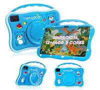 MengDash Kids Tablet, 10.1 inch Tablet for Kids, Educational Learning Toddler Tablet Android 14, 12GB RAM+64GB ROM Storage, 5G WiFi for Baby Girl boy Gift 3-10(Blue)