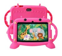MengDash Kids Tablet, 7 inch Tablet for Kids 3-10, Educational Learning Toddler Tablet Android 11, 3GB RAM+32GB ROM Storage, Google Play YouTube, Baby Girl boy Gift (Red)