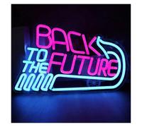MENGE Hanging Art Neon Signs Back to The Future Neon Sign for Wall Decor Game Room Man Cave Wedding LED Neon Light for Bedroom Beer Bar Party Birthday 39cmx26cm