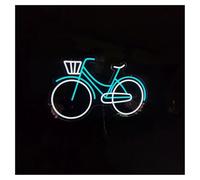 MENGE Sign Lamp Bike Neon Sign Bicycle Business Shop Wall Art Decor for Sport 50cm(A)