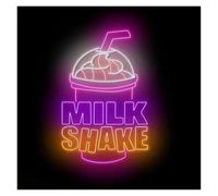 MENGE Sign Lamp Milk Shake Neon Sign Ice Cream LED Light Drink Wall Decor USB Powered for Dessert Shop Restaurant Store Bar 58cm