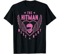 The Hitman Bret Hart 1 Color Skull T-Shirt Funny Vintage Gift Men Black L