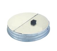 Mengfan BP87 7-Inch Vertical Discharge Damper, HVAC Backdraft Prevention Vent Duct Airflow Control Component, Metal Seal Dampener for Range Hood Exhaust System, DIY Home Repair Replacement Part