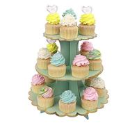 MengH-SHOP Cupcake Stand 3 Tier Cardboard Cupcake Stand for Baby Shower Children Birthday Party Theme
