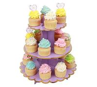 MengH-SHOP Cupcake Stand 3 Tier Cardboard Cupcake Stand for Baby Shower Children Birthday Party Theme