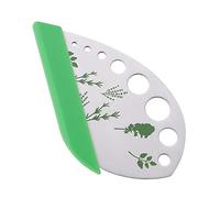 MengH-SHOP Herb Stripper 9 Holes Herb Cutter with Safe Cover Stainless Steel Tool Leaf Stripper for Vegetable Sand Stems Kale Herb Rosemary Mint