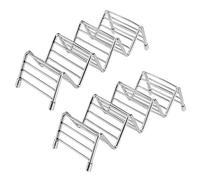 MengH-SHOP Taco Holder Stainless Steel Taco Holder Wave Shape Tools Kitchen Gadget for Hard or Soft Shell Tacos Hot Dog 2 Pieces