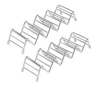 MengH-SHOP Taco Holder Stainless Steel Taco Stand Holder Wave Shaped Taco Tray Can Hold 4 or 5 Tacos & Baking Snacks Cakes for Restaurant Bar Parties 2 Pack