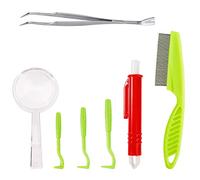 MengH-SHOP Tick Remover Kit Tick Extractor Dog Grooming Tool Ticks Removers and Magnifying Viewer Functional Tools for Pets Dogs Cats 7 Pack