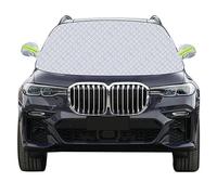 Mengine Car Windscreen Cover, Snow UV Ice Protection Car Windshield Cover with 9 Hidden Magnets & Side Wing Mirror Covers, Windshield Frost Guard Fit for Cars in All Weather (157 * 126cm)