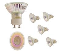 Mengjay 1.5 Watt GU10 LED Light Cup, Cool White (6000 K), 150 lm, Lighting Angle 120°, Suitable for Places Where You Need to Collect Light (Pack of 5)