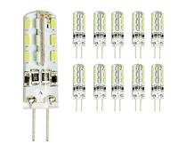 mengjay® 10 pcs G4 LED Capsule 2 W 24 SMD 3014 DC12V Cool White Energy-Saving Lamp 6000 K