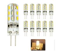 Mengjay® 10 x G4 DC12V 1.5W LED Bulbs 24LEDs SMD 3014 LED Corn Lamp for Crystal Lamp LED Spot Light Bulbs Warm White