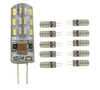 mengjay®, 10 x G4 LED Lamp Beads 1.5 W 24 SMD 3014 LEDs 360° Beam Angle Cool White 6000 K LED Light Bulb AC 220-240 V