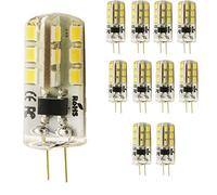 mengjay®, 10 x G4 LED Light Bulb 4 SMD 2835 LEDs, 3 Watt AC 220 V LED Bulbs, 2 360° Beam Angle, Warm White 3000 K
