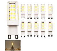 Mengjay 2.5W G9 LED Light Bulbs 250LM, Equivalent to 20W Halogen, Warm White, 51 LED SMD, AC 200-240V, 360 Degree Light Angle 10 Pack