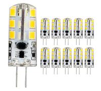 Mengjay® G4 LED Light Bulb, 3.5 Watt, Warm White, 24 SMD LEDs, 360° Beam Angle, AC/DC 12 V, Pack of 10
