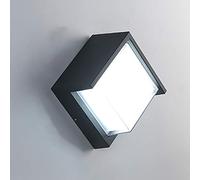 Mengjay Modern Outdoor Wall Light LED 5W Waterproof IP65 Aluminium Anthracite Lighting Decoration Light For Yard Garden Terrace Near Wall Pathway Patio Villa Corridor Cool White