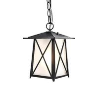 Mengjay Outdoor Pendant Lamp Waterproof Lantern E27 Adjustable Height Hanging Lamp Retro Ceiling Light Industrial Metal Lantern Lights Rainproof Gazebo Villa Patio Courtyard Outdoor Chandelier (B)