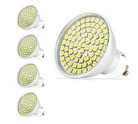 Mengjay® Pack of 4 - 5 W AC 195 ~ 240 V GU10 LED Bulb with 80 leds SMD 3528 Warm White, 480/120 ° beam angle LED bulb