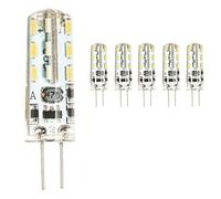 Mengjay® Pack of 5 G4 LED Lamper 2 Watt 12 V AC/DC Warm White Silicone (Silica Gel) Lamp Light Bulb