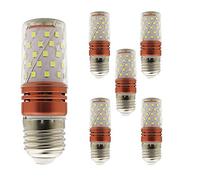 Mengjay® Pack of 5 LED Corn Light Bulbs E27 12 W AC 220-240 V 100 Watt Equivalent Non-Dimmable 6000 K Cool White 800 lm Small Edison Screw Candle Bulbs