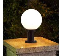 Mengjay Pedestal Light Outdoor Light,Column Lamp Outdoor Bollard Light Stand Light Outdoor Path Light Outdoor Pillar Lamp,Outdoor Waterproof Park Landscape Outdoor Lighting (∅25CM)