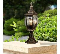 Mengjay Post Lantern Retro LED Post Cap Lamp Landscape Waterproof Outdoor Modern Decoration Post Cap Light for Post, Deck, Patio, Fence, Pillar, Pathway (A)
