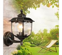 Mengjay Retro Rustic Outdoor Wall Lights Traditional Vintage Light,Waterproof Aluminium Garden Wall Lights E27, Wall Lamp Lantern for Garden, Patio, Balcony,Garage (E)