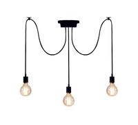 Mengjay Spider Pendant Light Industrial Ceiling Chandelier DIY Multiple Ceiling Lighting Dining Room Hanging Drop Light Loft Hall Living Room Ceiling Pendants Lamp (3 Lights)