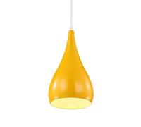 Mengjay Trade Fashion Pendant Light E27 Base Metal Hanging Lighting Lampshade for Restaurant Dining Room Study Room Home Decoration (Yellow)