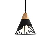 Mengjay Vintage Ceiling Light, Flush Mount Ceiling Lights Iron Lampshade Industrial Pendant Light Metal Cage for Hallway Bedroom Kitchen Living Room
