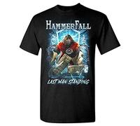 MENGJI HammerFall Last Man Standing T Shirt XL Black