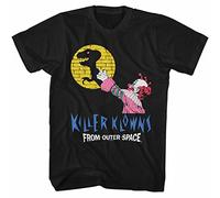 MENGJI Killer Klowns from Outer Space Shadow Puppet Show Adult T Shirt L Black