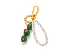 Mengji Life 3D Olive Keychain - Funny Olives Keyring Fruit Acrylic Pendant with Red Pimento Cute Bag Charm for Men Women (Olive)