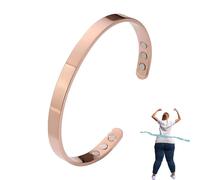 Mengji Life Calm Bracelet, Titanium Ion Magtherapy Lymphatic Drainage Ring Cuff Acupuncture Therapy Stainless Steel Bangle For Women Men Health Jewelry Gifts, L, Stainless Steel, no gemstone