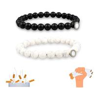 Mengji Life Glame Anti Smoking Bracelets for Women Men Adjustable Stretch Bracelet Quit Smoking Quit Smoking Handmade Jewelry Gift, Large, Stone, Not a gemstone