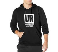 MENGJI Mens Clothing Underground Resistance Records Hoody - Detroit Techno Ur EDM House Sportswear Hoodie Shirt Black S