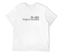 MENGJI Roland Tb-303 T Shirt Computer Controlled Bass Line Synthesizer T-Shirt White S