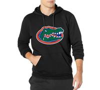 MENGJI University of Florida Logo Gators College Pullover Men's Hoodie Pullover Hoody Black 3XL