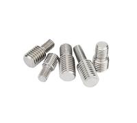 MengJiu 1/5pcs Male To M3 To M4 To M6 To M8-20 304 A2 Stainless Steel Thread Adapter Outside Double Head Transfer Screw Bolt(1pc M10x25-M16x25)