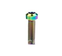 MengJiu 1pc Titanium Torx Cap Head Screw M4 M5 M6 M8 Six-Lobe Colourful Ti Bolts For Bicycle Motor Modify(Rainbow,M6X10)