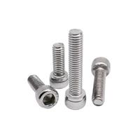 MengJiu 5/10/50pcs DIN912 M1.4 .6 M2 .5 M3 M4 M5 M6 M8 A2-70 304 Stainless Steel Allen Hexagon Hex Socket Cap Head Screw Bolt(60mm,M3.5 10pcs)