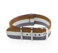 MENGKE 16mm18mm 20mm 22mm Nylon Fabric Beltaccessories Belt Buckle Bands Black 20mm Watch Strap(87,20mm)